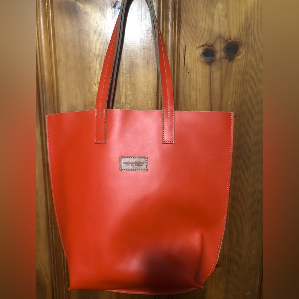 Extra large orange/red color bag